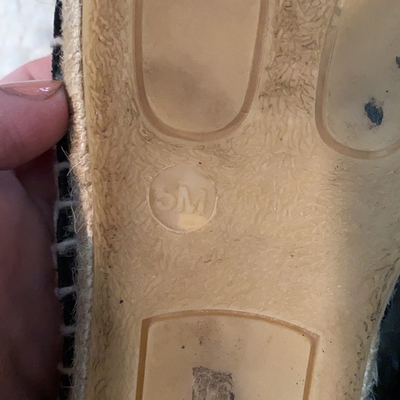 Vince black suede espadrille flats size 5 - Picture 4 of 5